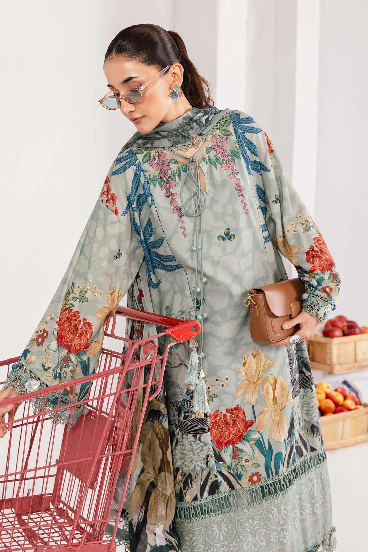 Maria B | Winter Basics 25 | MB-CUS25-1109A - Casual Dress - available at Maria Faisal in UK and USA.