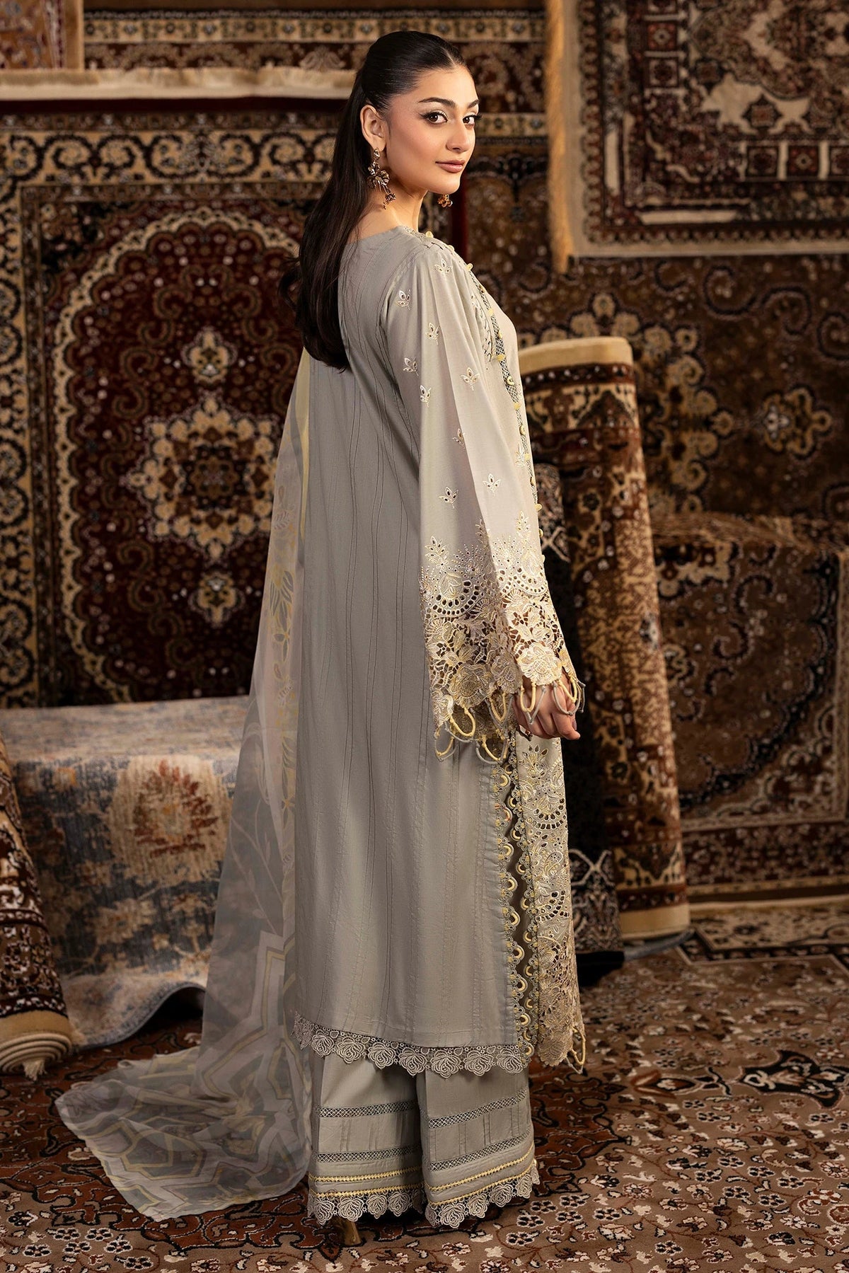 Adans Libas | Adans Chenille | CHENILLE 1699 - Luxury Dress - available at Maria Faisal in UK and USA.