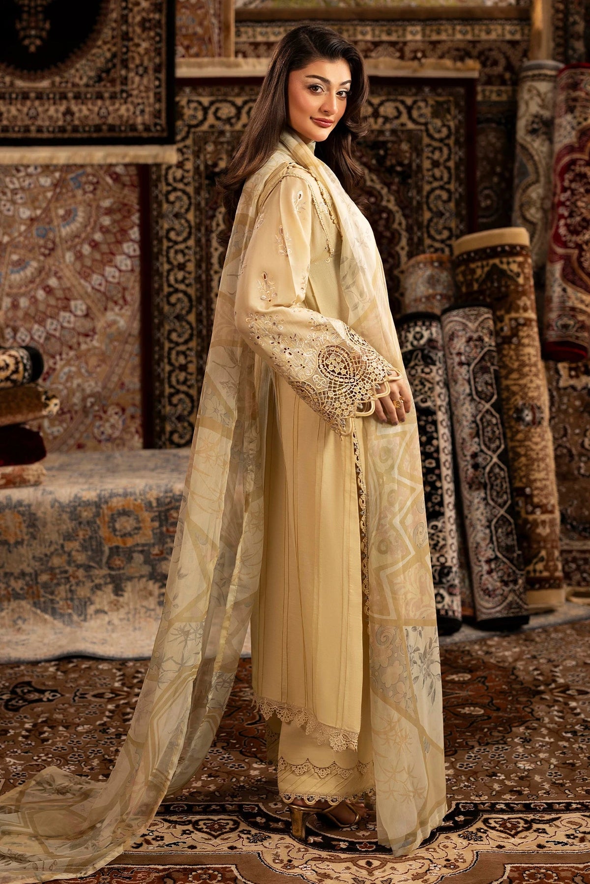 Adans Libas | Adans Chenille | CHENILLE 1690 - Luxury Dress - available at Maria Faisal in UK and USA.