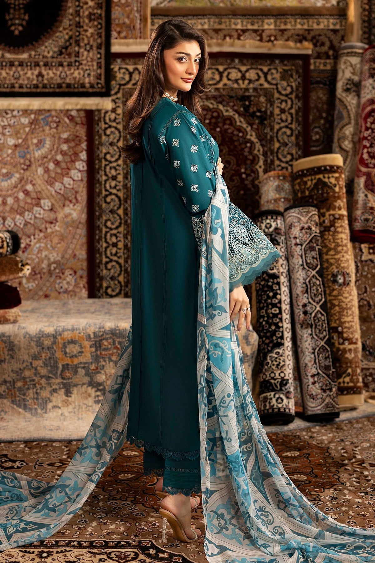 Adans Libas | Adans Chenille | CHENILLE 1691 - Luxury Dress - available at Maria Faisal in UK and USA.