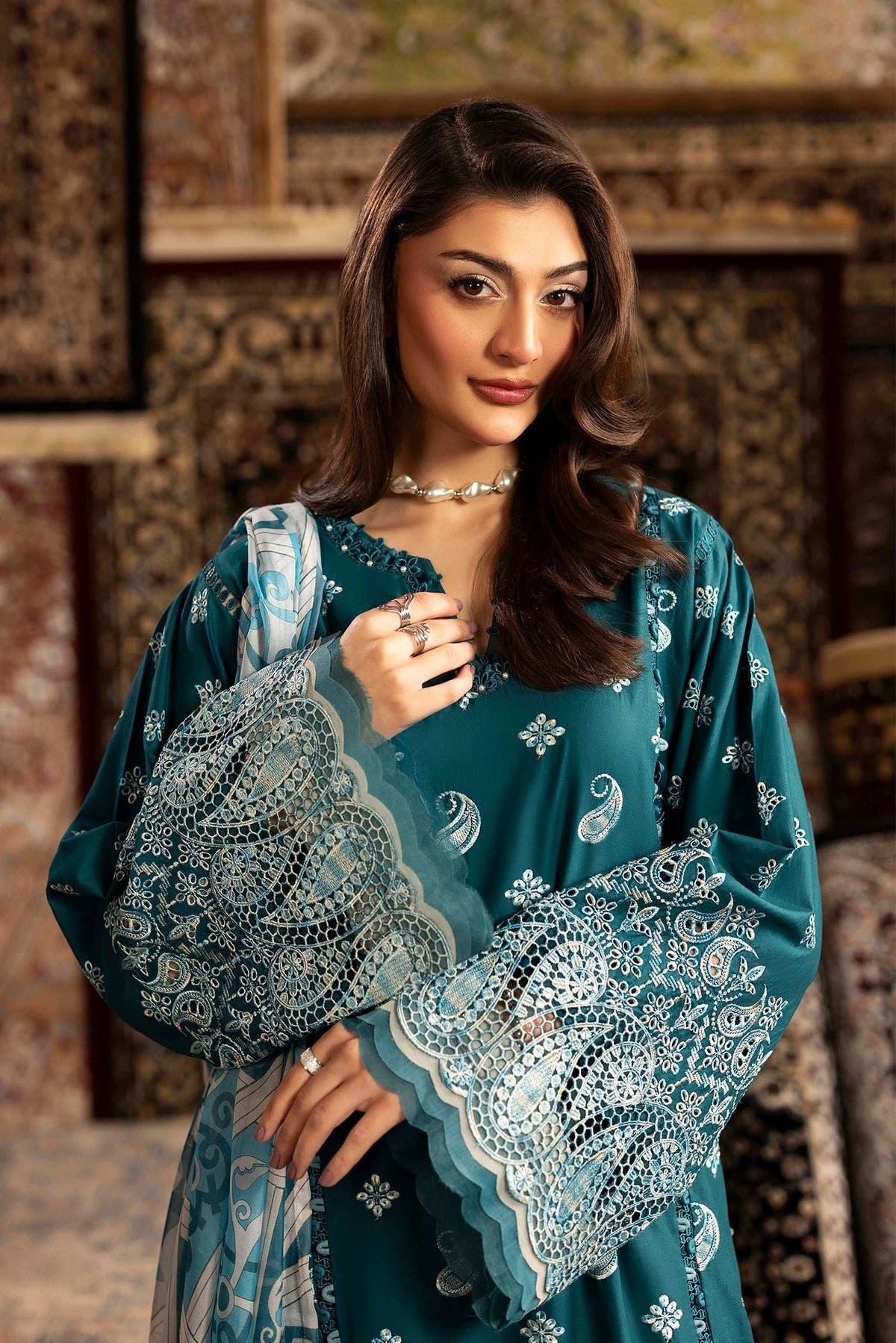 Adans Libas | Adans Chenille | CHENILLE 1691 - Luxury Dress - available at Maria Faisal in UK and USA.