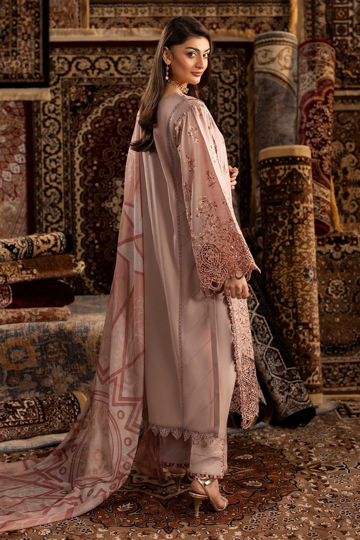 Adans Libas | Adans Chenille | CHENILLE 1693 - Luxury Dress - available at Maria Faisal in UK and USA.