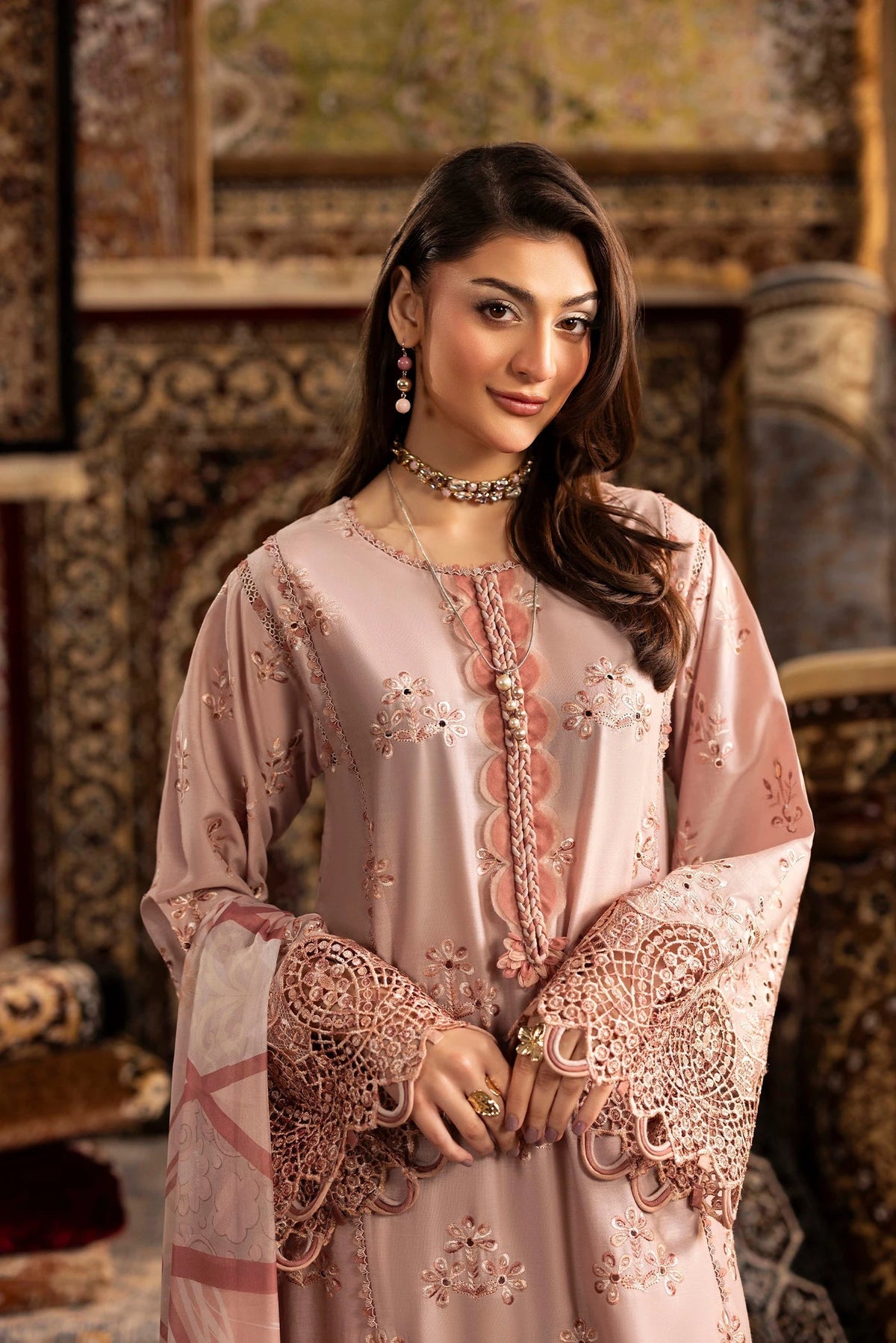 Adans Libas | Adans Chenille | CHENILLE 1693 - Luxury Dress - available at Maria Faisal in UK and USA.
