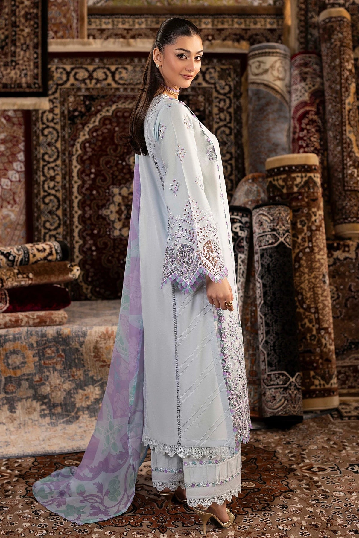 Adans Libas | Adans Chenille | CHENILLE 1696 - Luxury Dress - available at Maria Faisal in UK and USA.