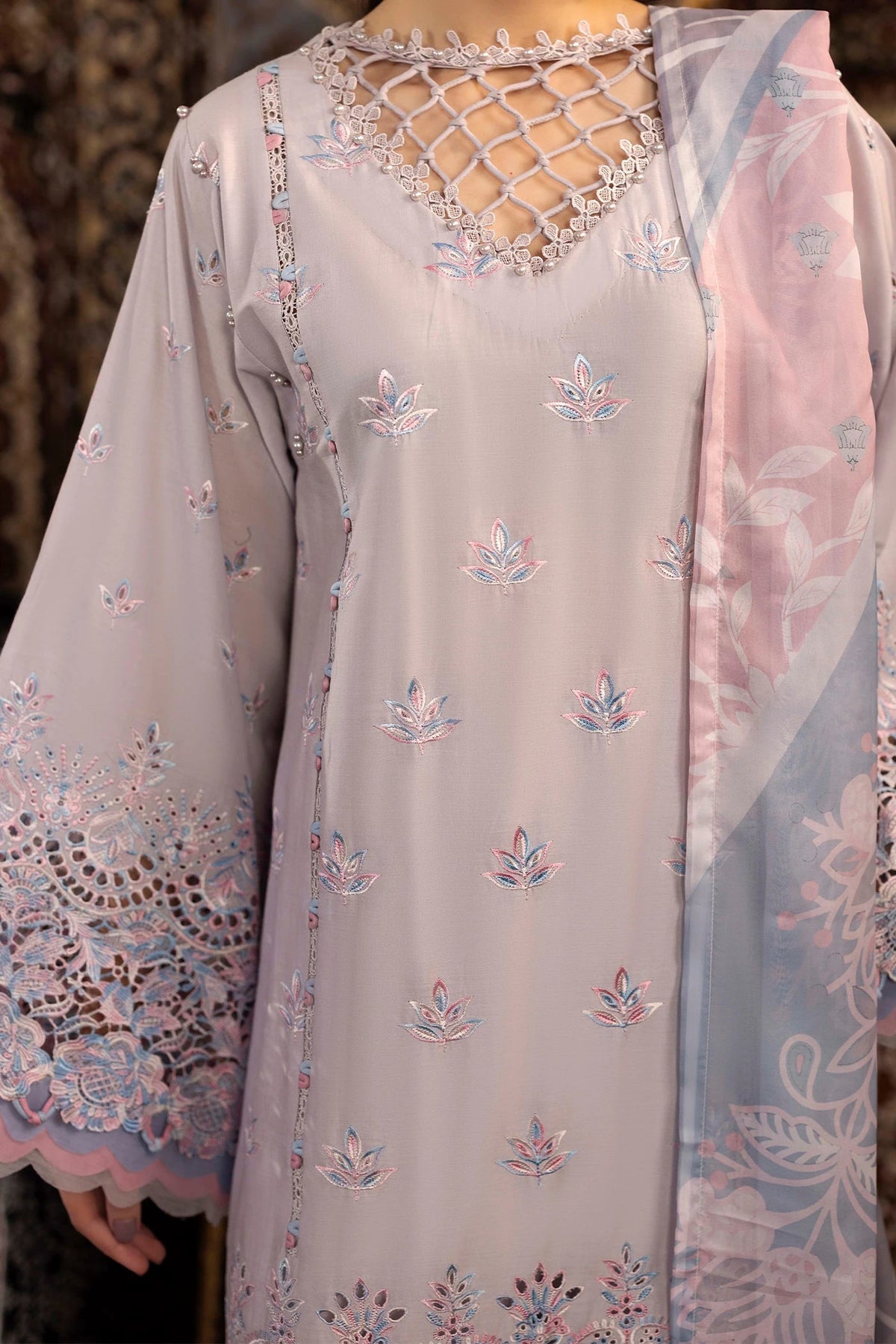 Adans Libas | Adans Chenille | CHENILLE 1698 - Luxury Dress - available at Maria Faisal in UK and USA.