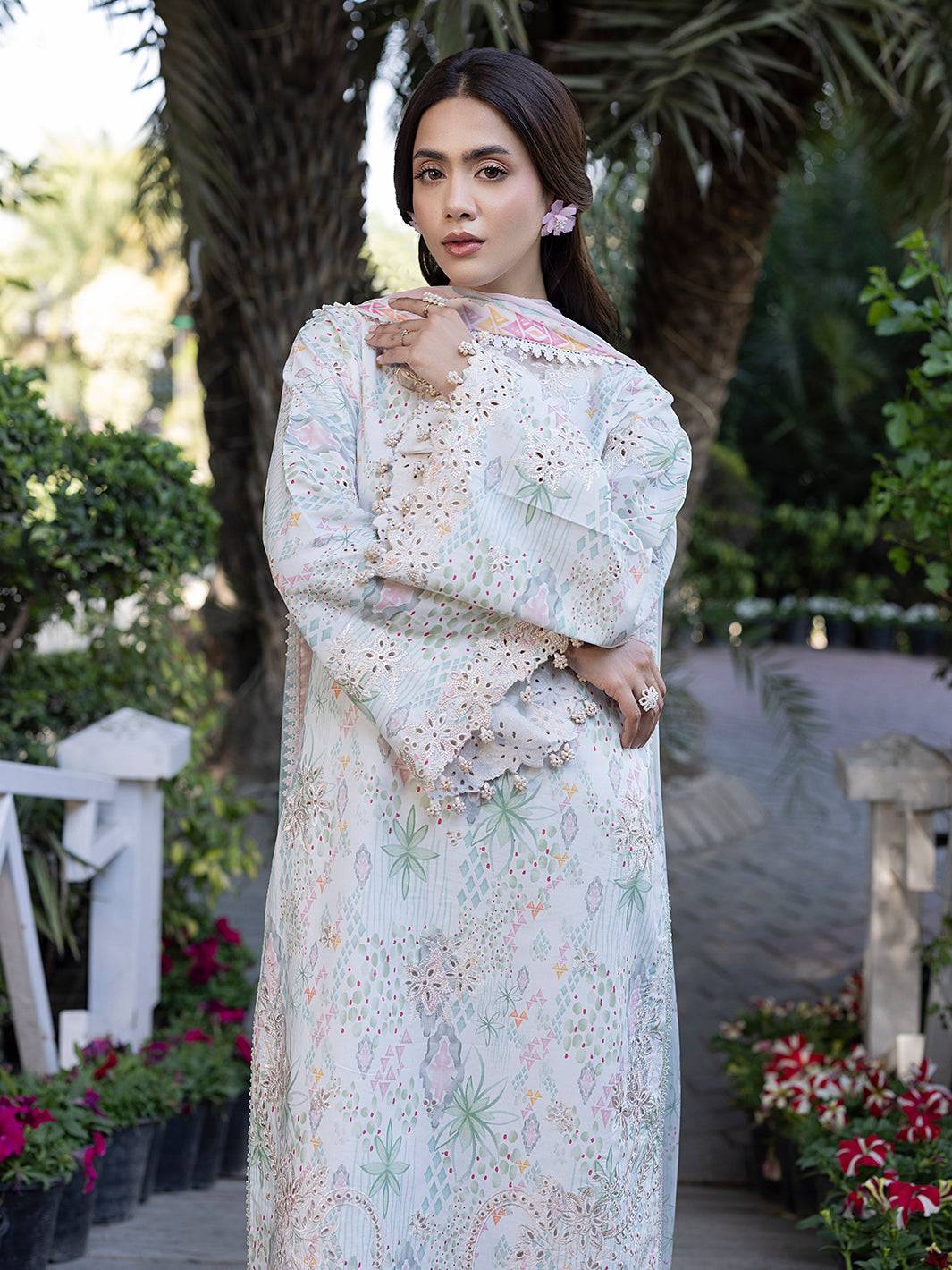 Izel | Oh Spring Lawn 25 | CLEO by Maria Faisal - Registered Vendor of : Izel - type : Ladies Clothes - 100% original wedding dresses