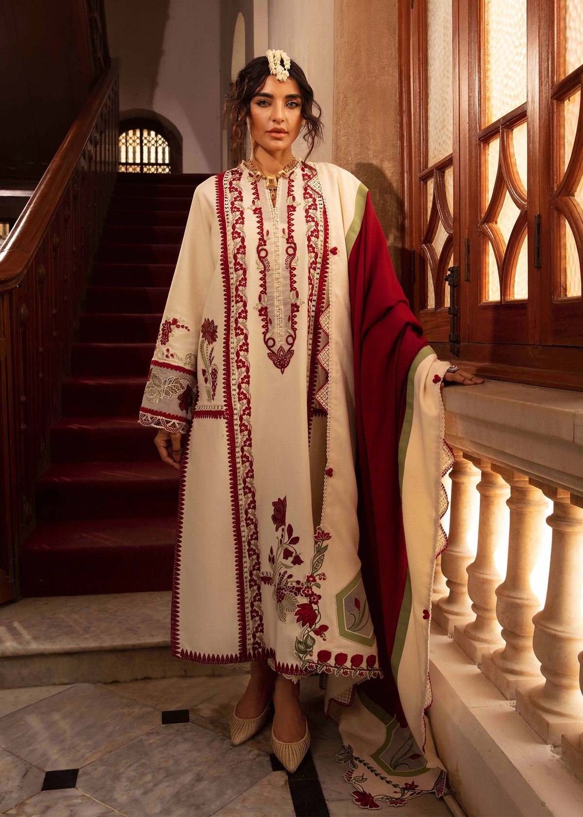 Crimson | Aaleen Winter 24 | Musafir - Ladies Clothes 