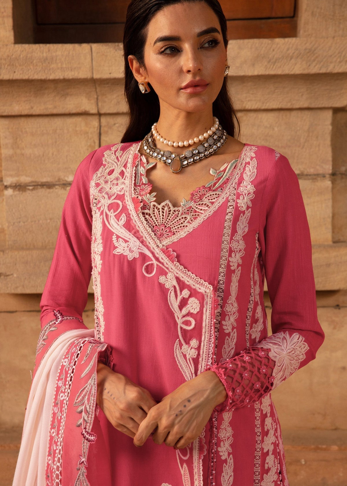 Crimson | Aaleen Winter 24 | Phulon ki Dastaan - Ladies Clothes 