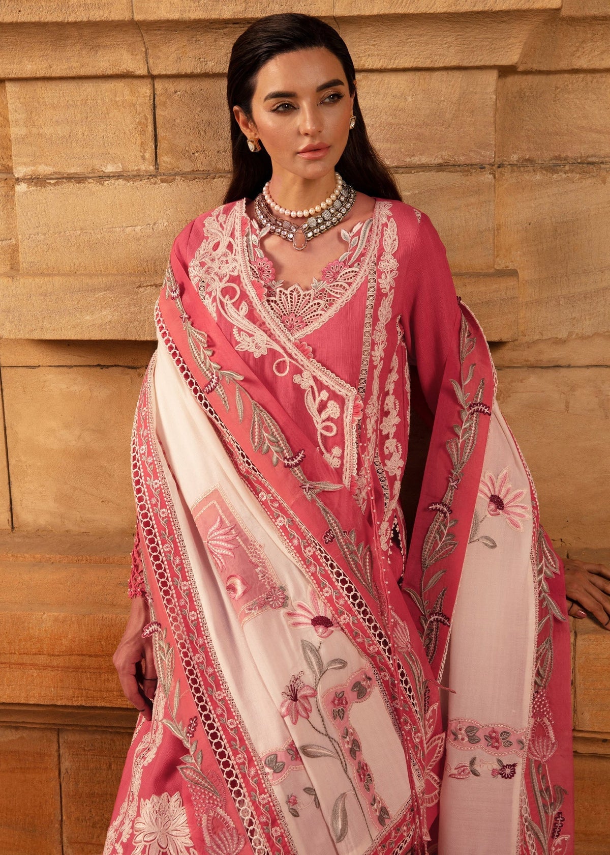 Crimson | Aaleen Winter 24 | Phulon ki Dastaan - Ladies Clothes 