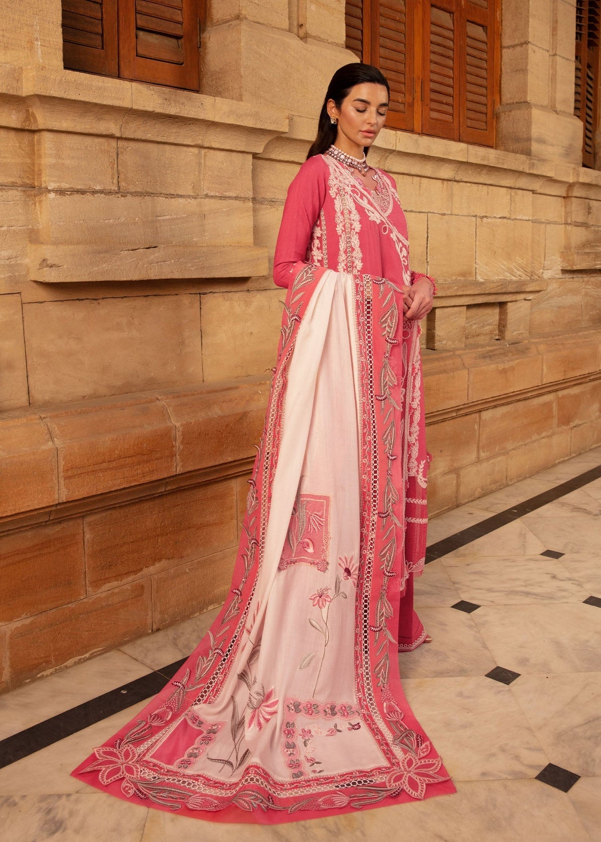 Crimson | Aaleen Winter 24 | Phulon ki Dastaan - Ladies Clothes 