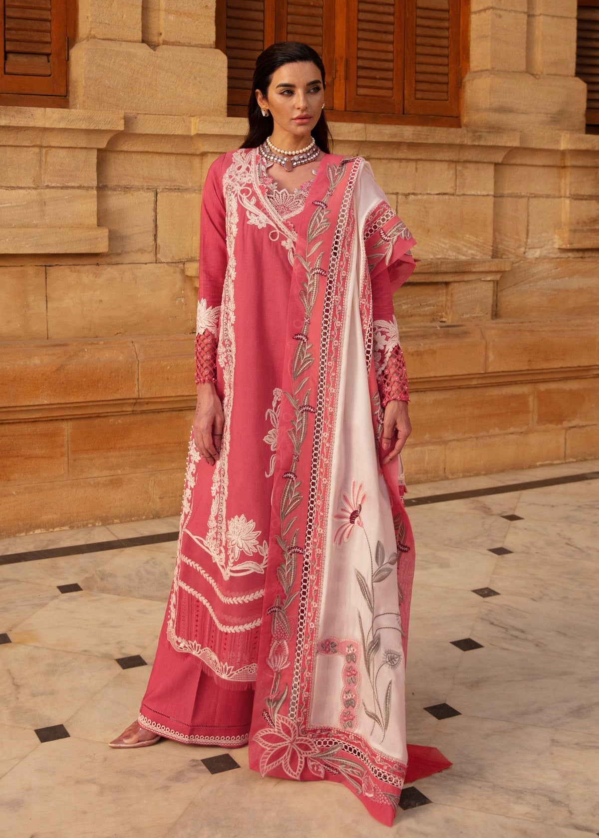 Crimson | Aaleen Winter 24 | Phulon ki Dastaan - Ladies Clothes 
