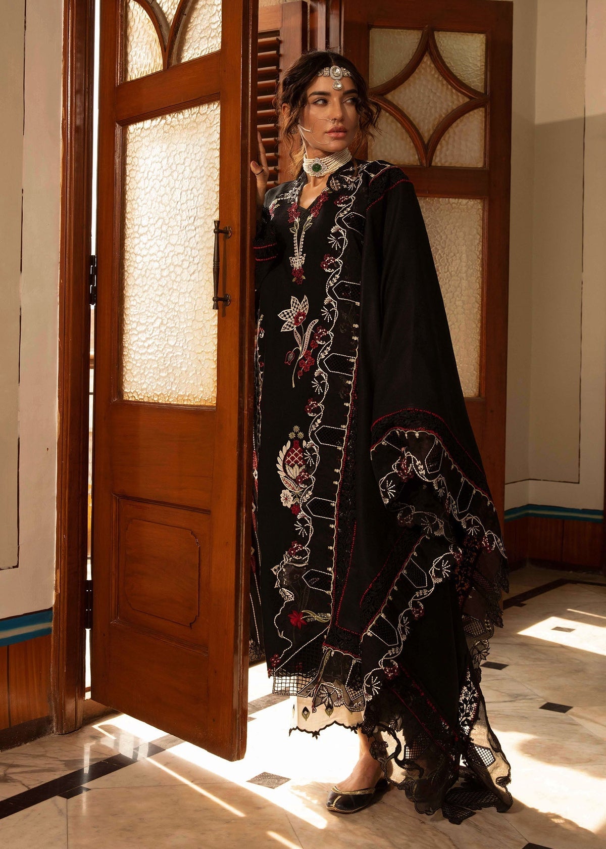 Crimson | Aaleen Winter 24 | Meenakari - Ladies Clothes 