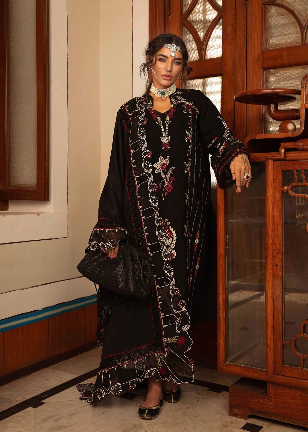 Crimson | Aaleen Winter 24 | Meenakari - Ladies Clothes 