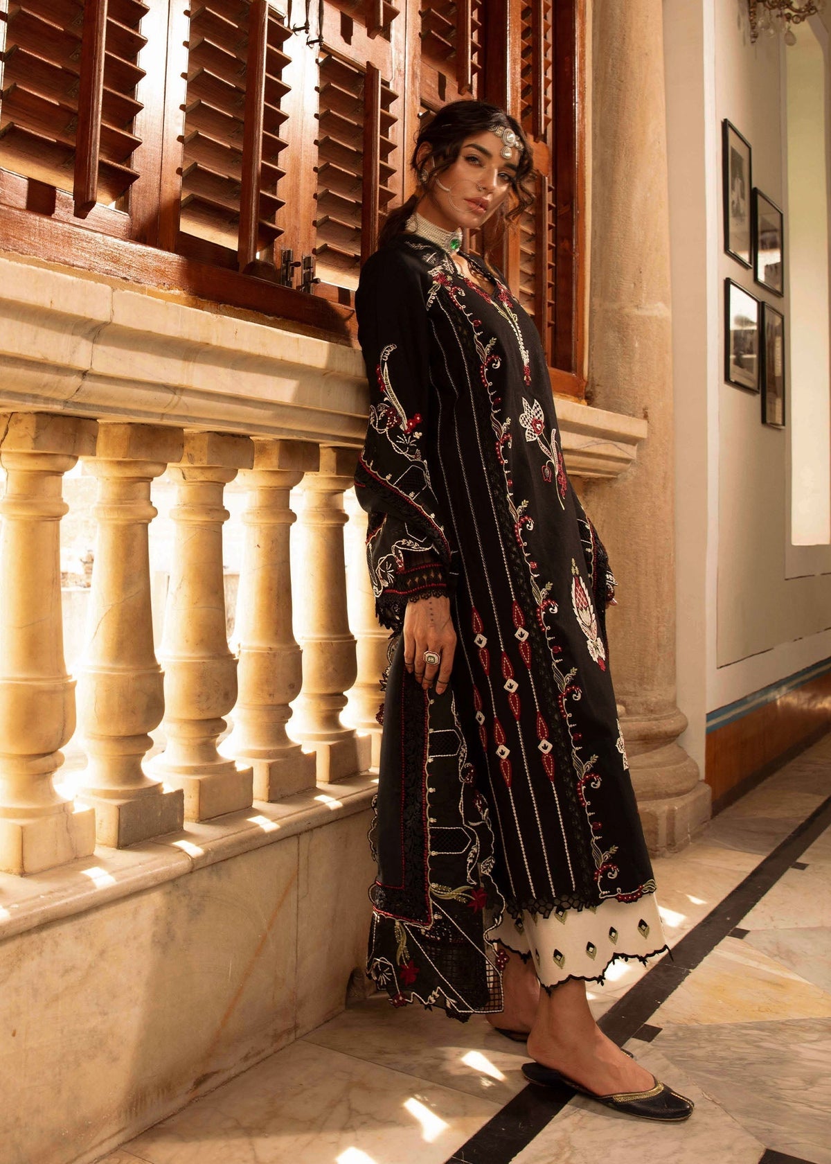 Crimson | Aaleen Winter 24 | Meenakari - Ladies Clothes 