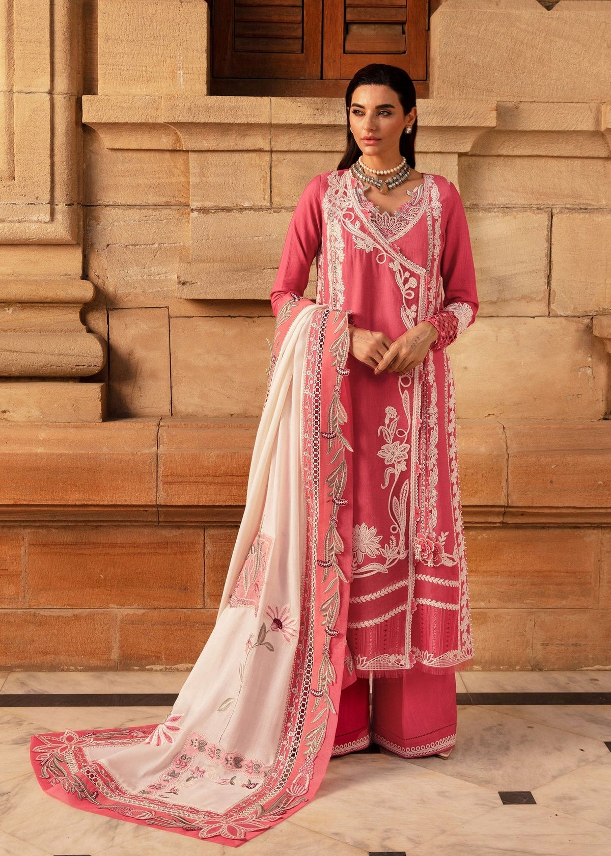 Crimson | Aaleen Winter 24 | Phulon ki Dastaan - Ladies Clothes 