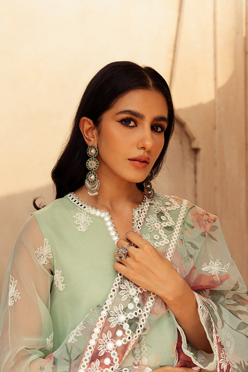 Cross Stitch | Eid Collection | ETHEREAL MINT - Maria Faisal