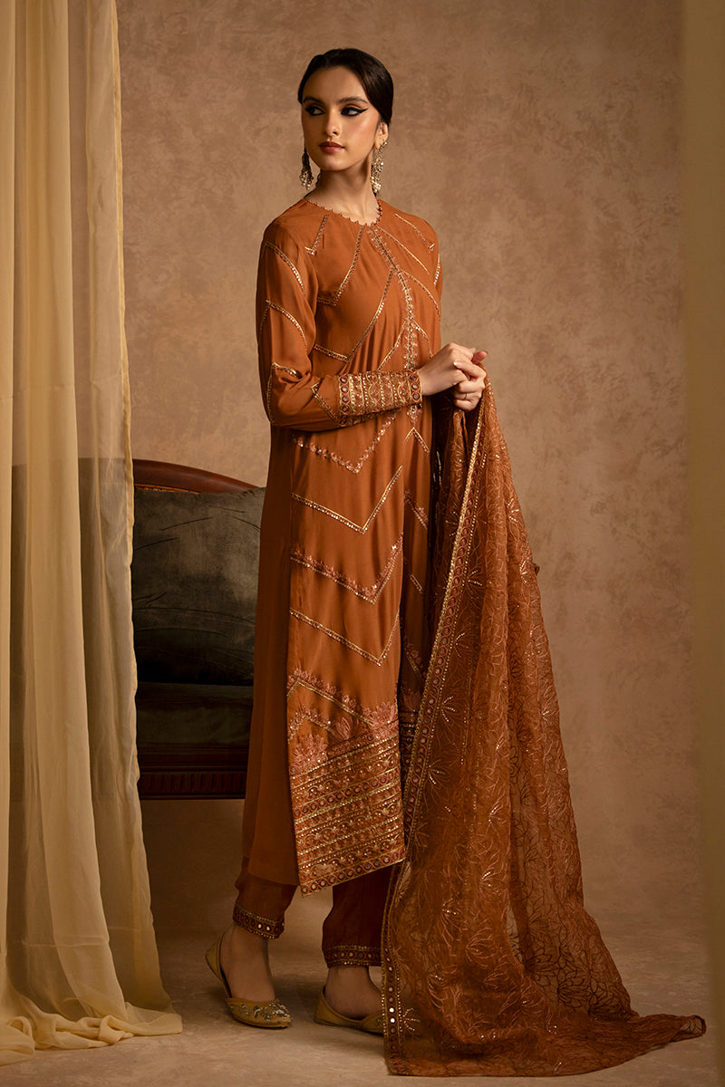 Cross Stitch | Eid Collection | AMBER GOLD - Maria Faisal