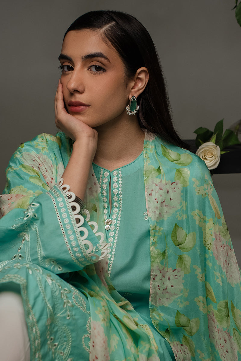 Cross Stitch | Eid Collection | SEA GREEN - Maria Faisal