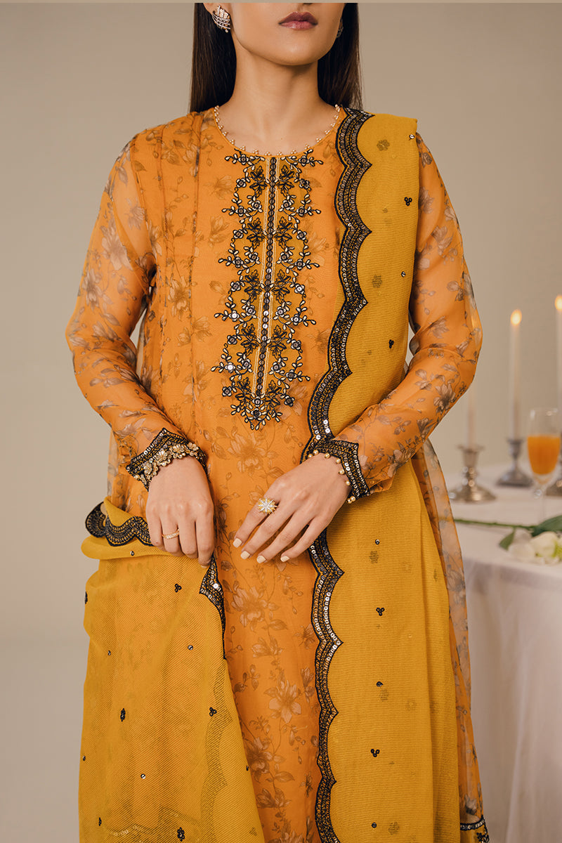 Cross Stitch | Eid Collection | HARVEST GOLD - Maria Faisal