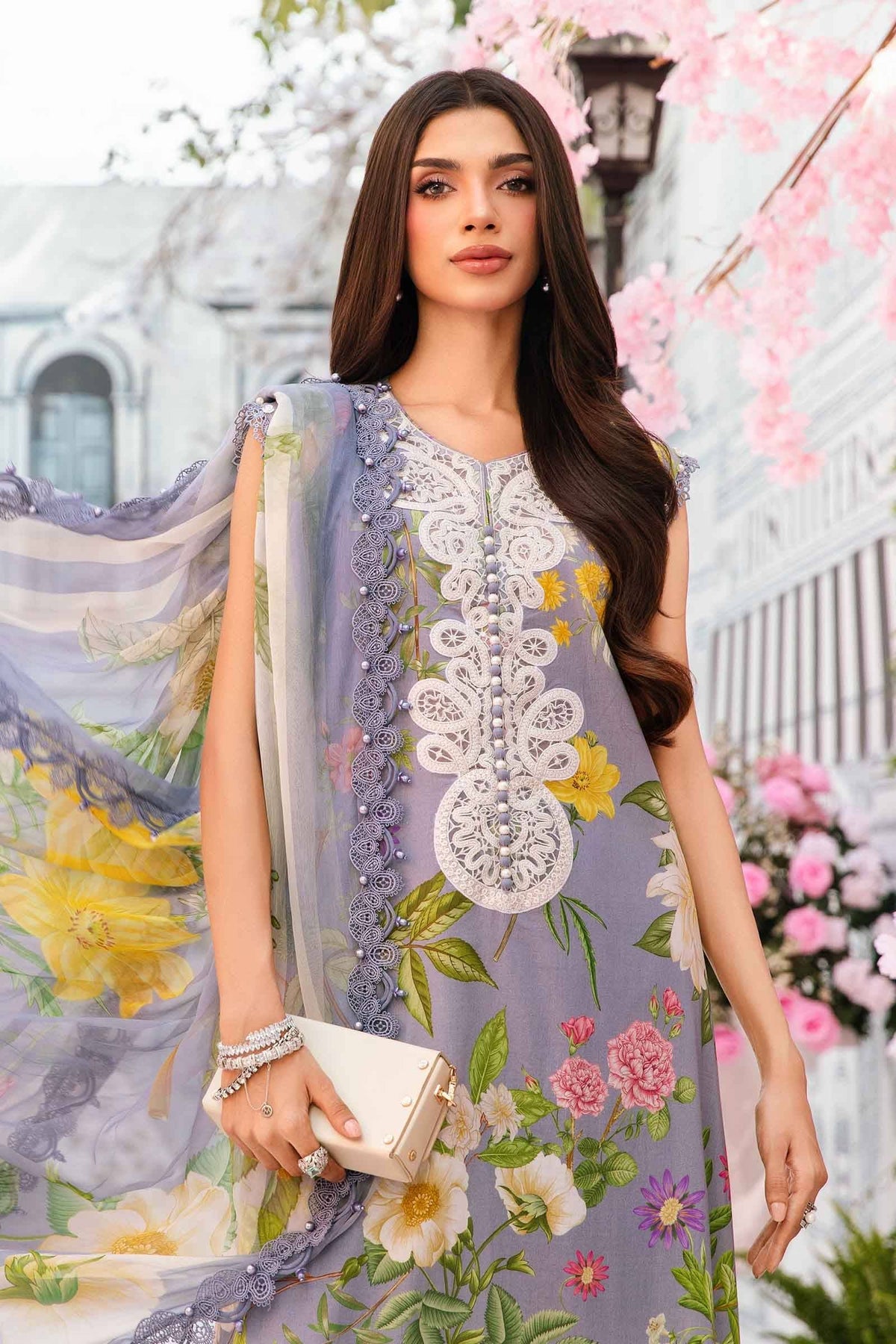 Maria B | M Prints Summer 25 | MPT-2604-A by Maria Faisal - Registered Vendor of : Maria B - type : Ladies Clothes - 100% original wedding dresses