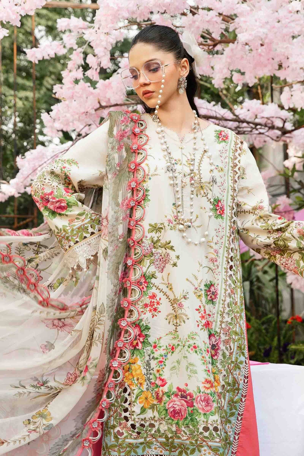 Maria B | M Prints Summer 25 | MPT-2605-A by Maria Faisal - Registered Vendor of : Maria B - type : Ladies Clothes - 100% original wedding dresses