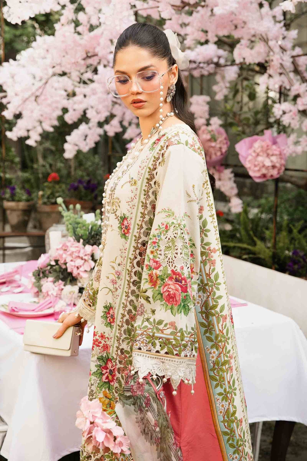Maria B | M Prints Summer 25 | MPT-2605-A by Maria Faisal - Registered Vendor of : Maria B - type : Ladies Clothes - 100% original wedding dresses