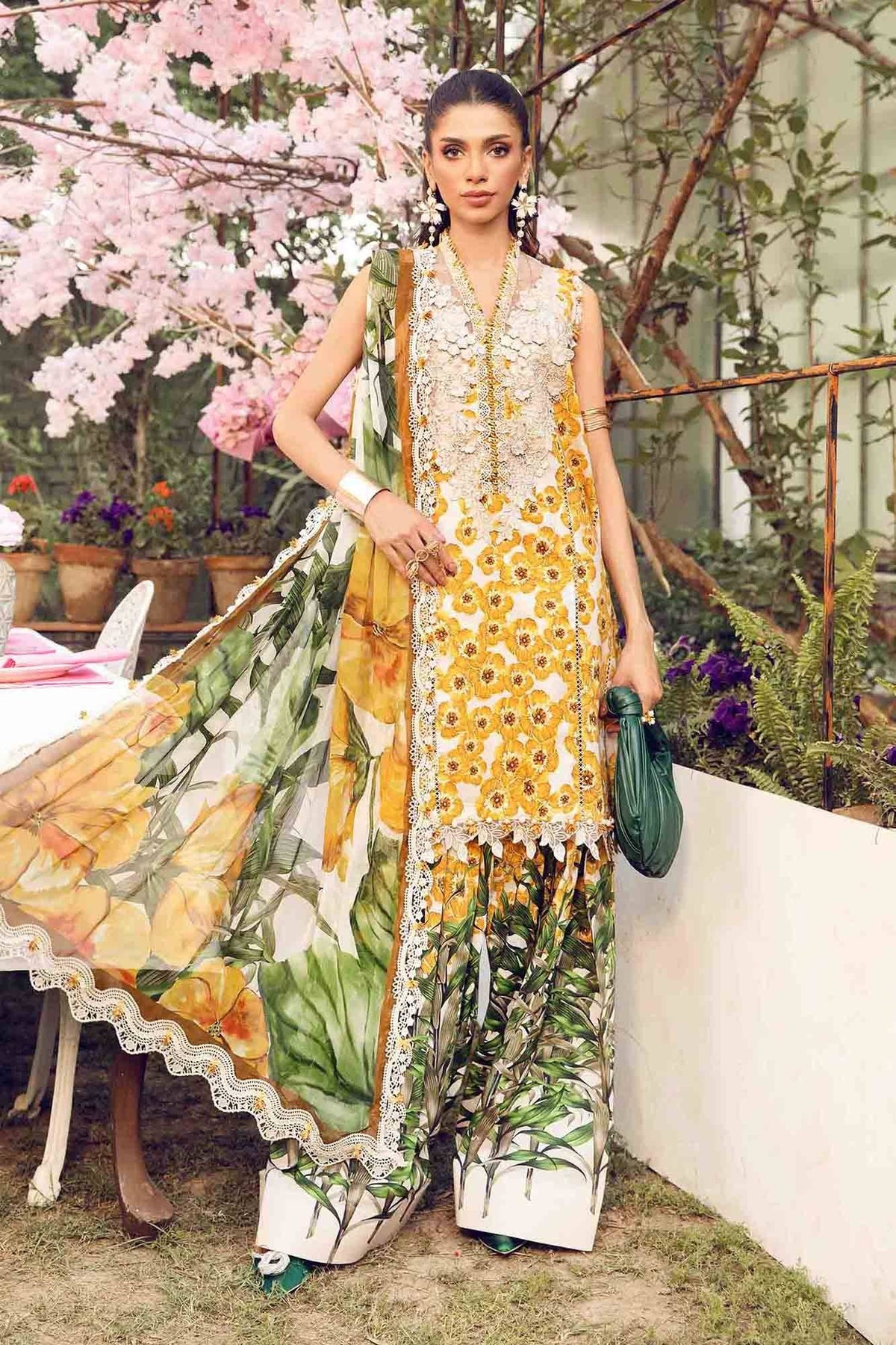 Maria B | M Prints Summer 25 | MPT-2606-A by Maria Faisal - Registered Vendor of : Maria B - type : Ladies Clothes - 100% original wedding dresses