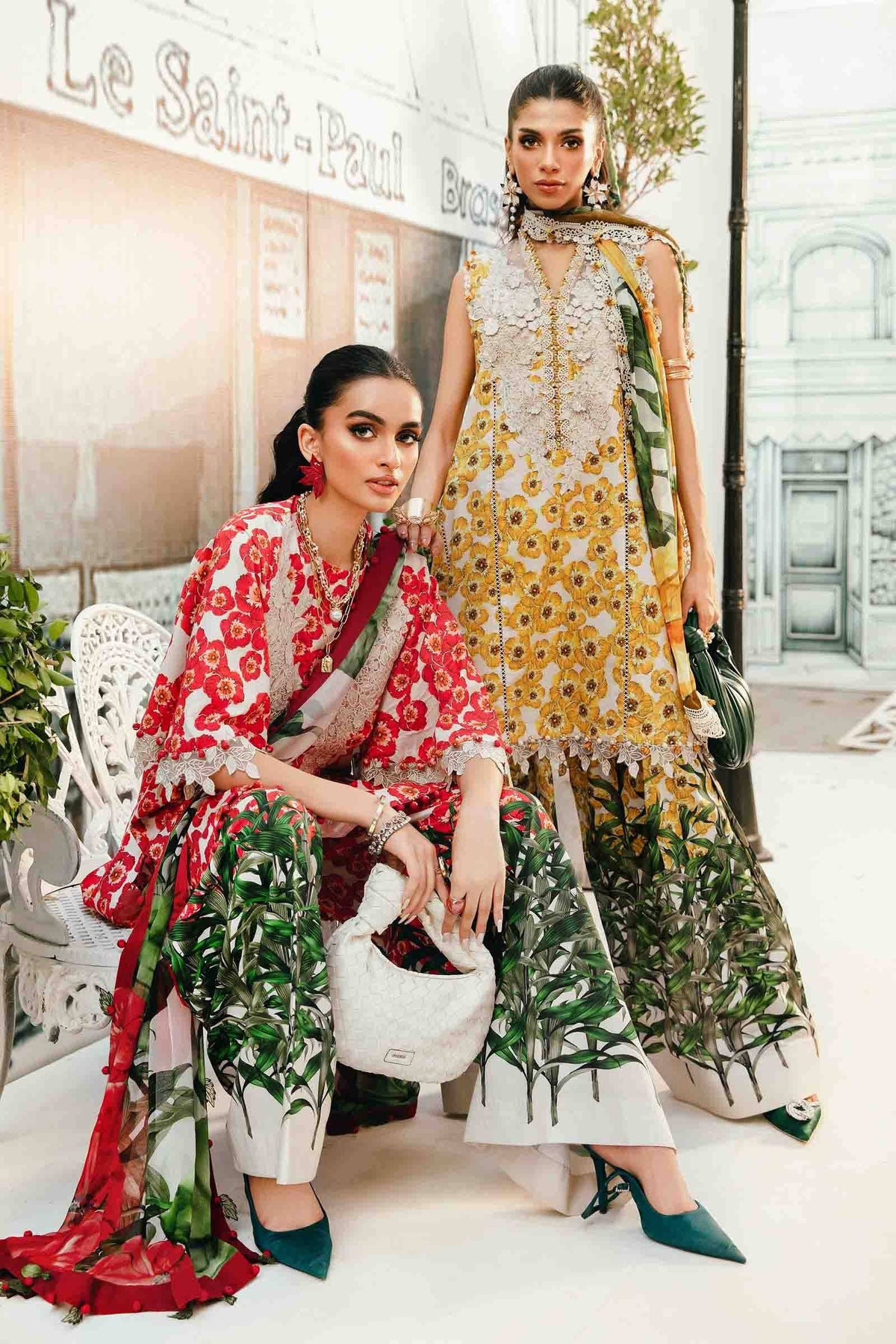 Maria B | M Prints Summer 25 | MPT-2606-A by Maria Faisal - Registered Vendor of : Maria B - type : Ladies Clothes - 100% original wedding dresses