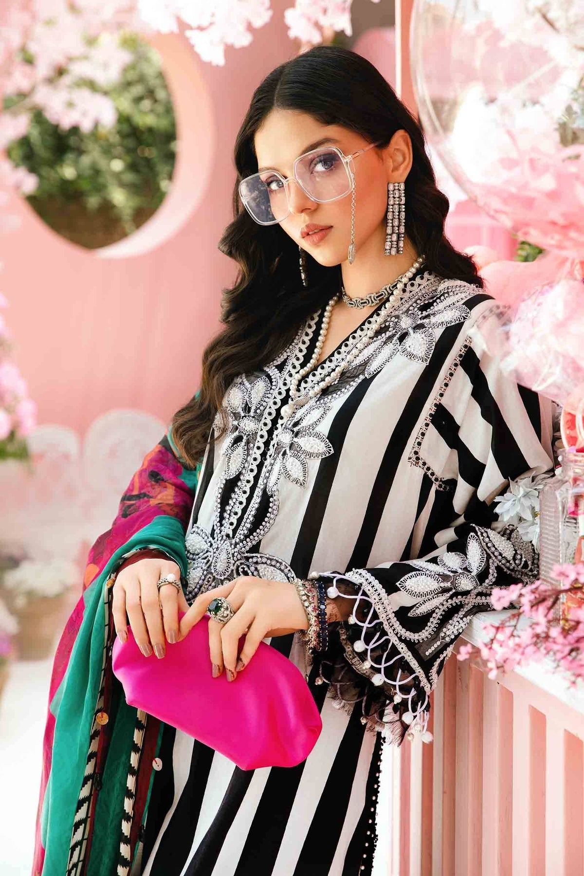 Maria B | M Prints Summer 25 | MPT-2609-B by Maria Faisal - Registered Vendor of : Maria B - type : Ladies Clothes - 100% original wedding dresses