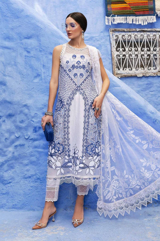 Maria B | Luxury Lawn 25 | D-2510-A by Maria Faisal - Registered Vendor of : Maria B - type : Ladies Clothes - 100% original wedding dresses