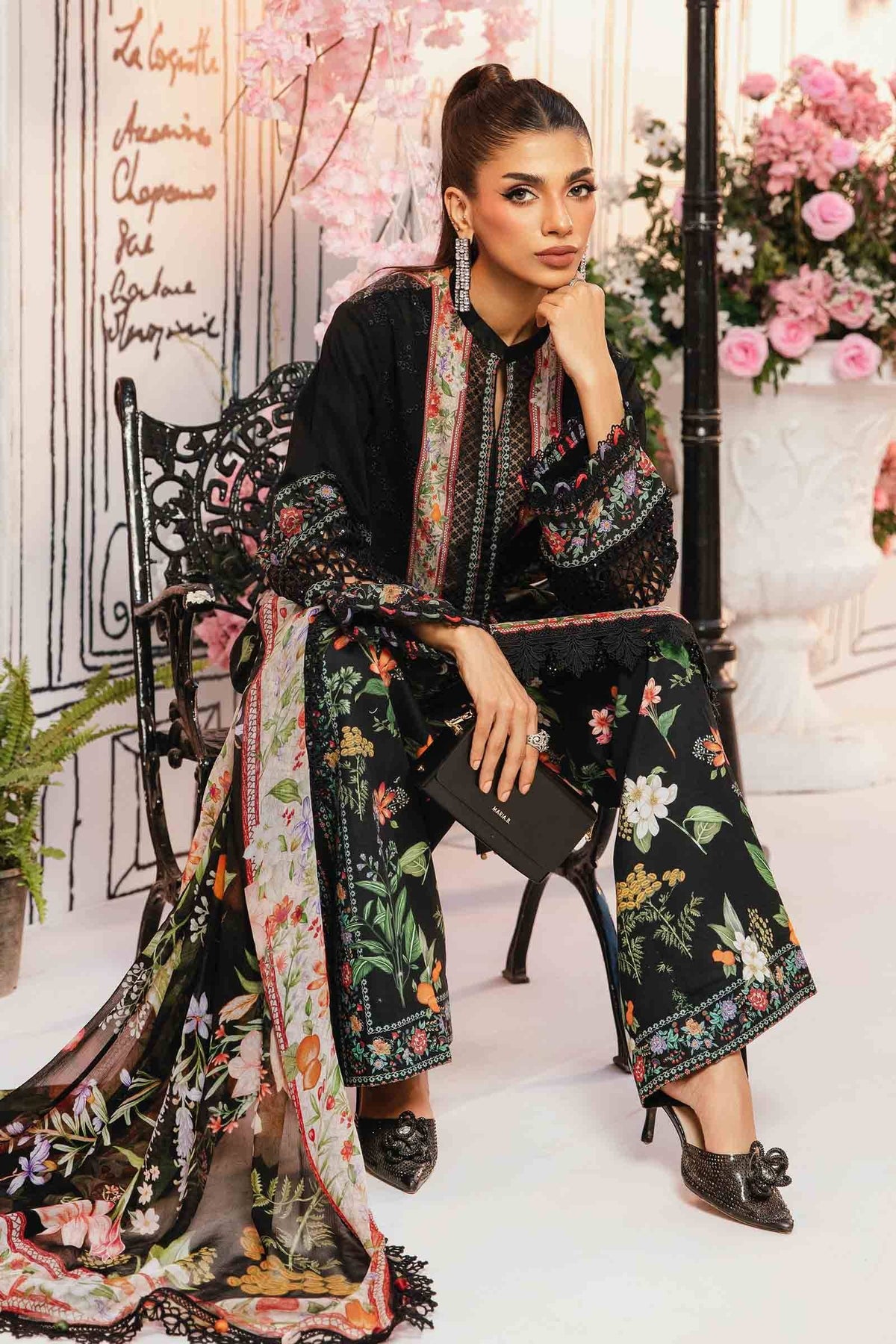 Maria B | M Prints Summer 25 | MPT-2610-B by Maria Faisal - Registered Vendor of : Maria B - type : Ladies Clothes - 100% original wedding dresses