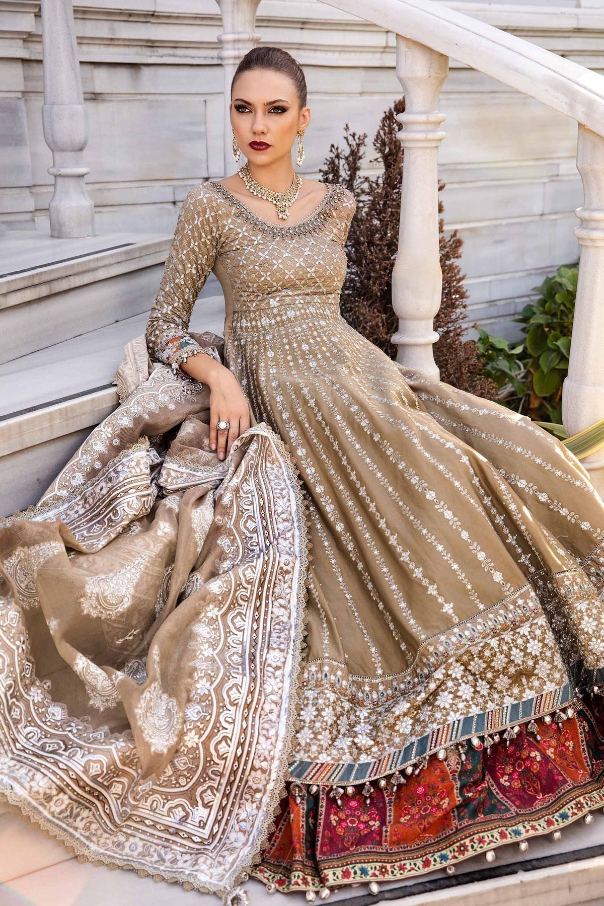 Maria B | Sateen Formals 24 | CST-810 - Ladies Clothes - Maria Faisal