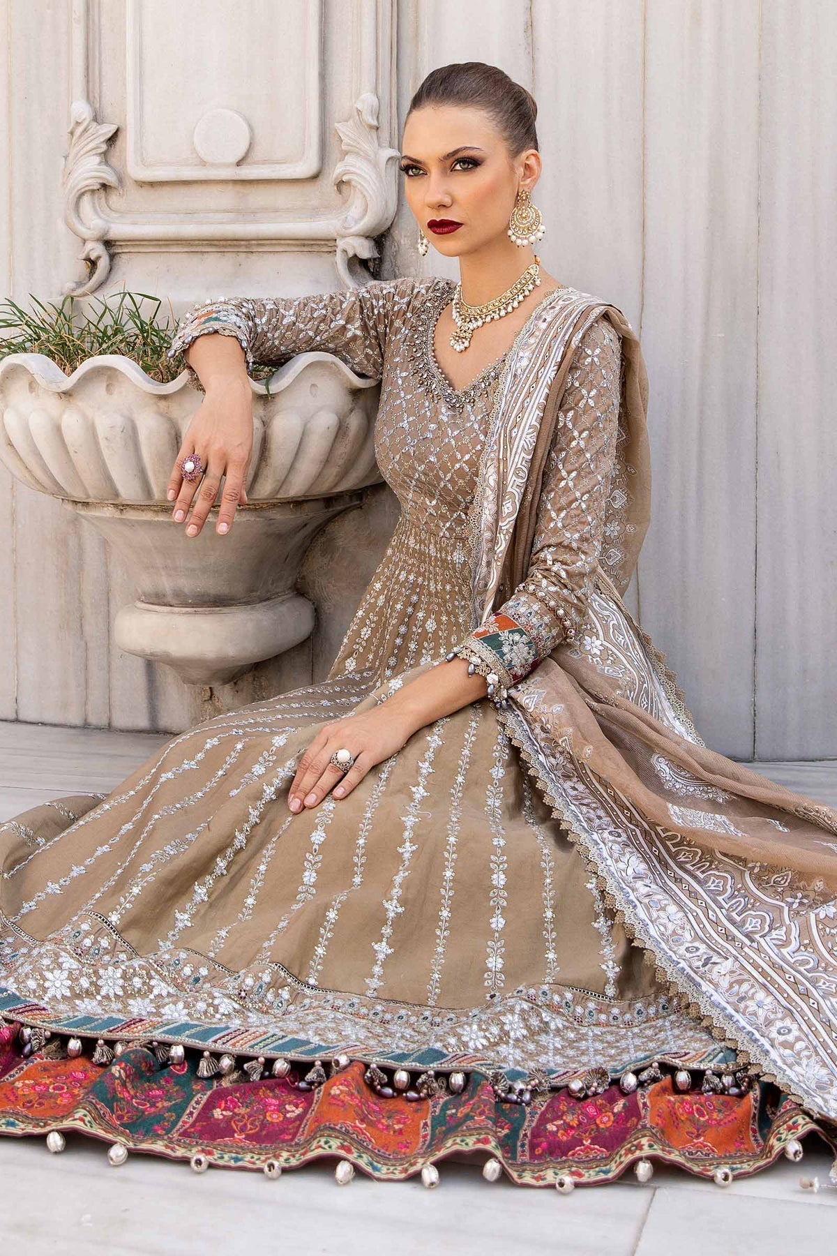 Maria B | Sateen Formals 24 | CST-810 - Ladies Clothes - Maria Faisal