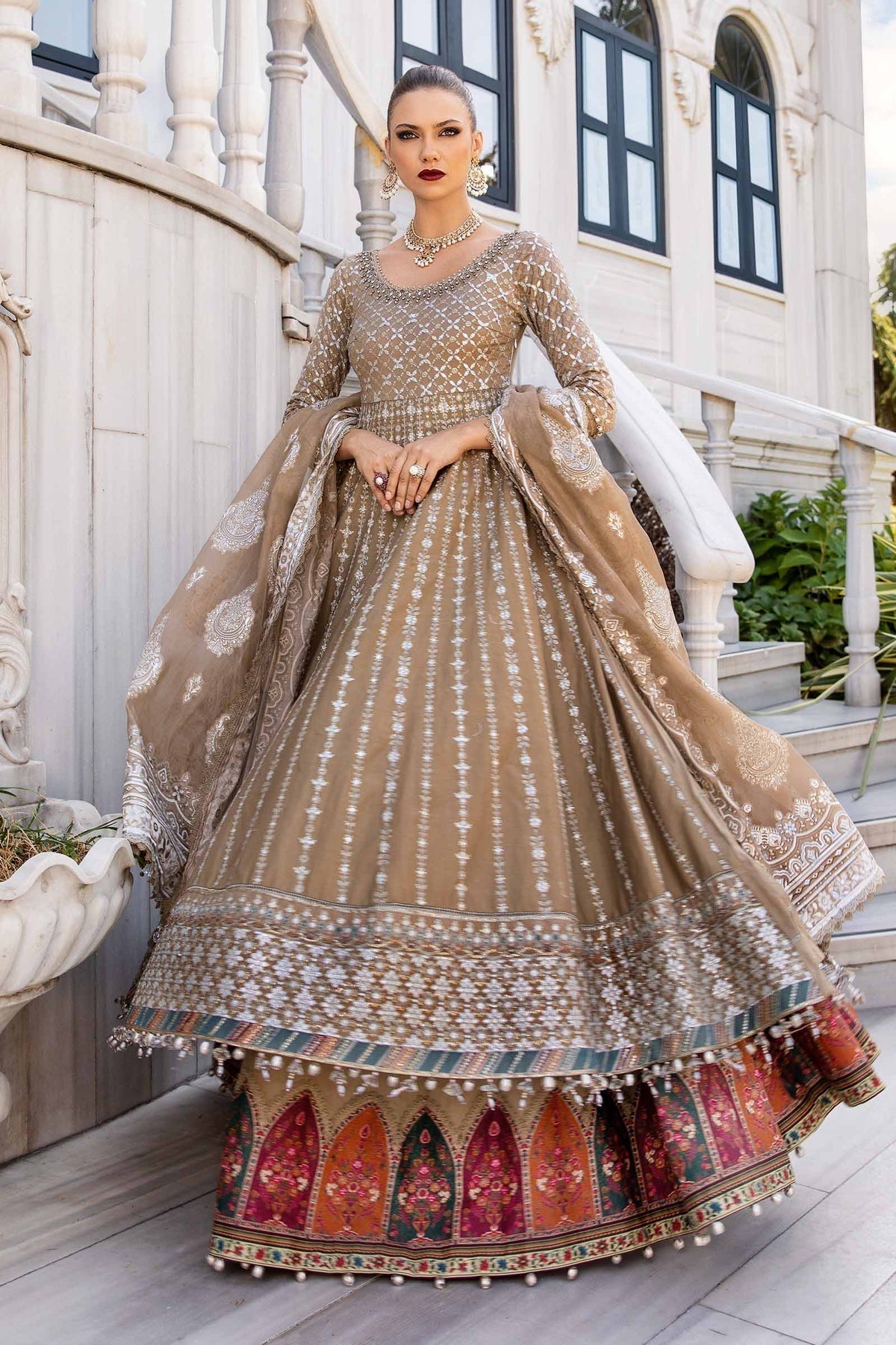 Maria B | Sateen Formals 24 | CST-810 - Ladies Clothes - Maria Faisal