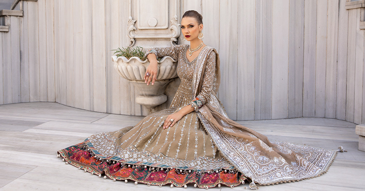 Maria B | Sateen Formals 24 | CST-810 - Ladies Clothes - Maria Faisal