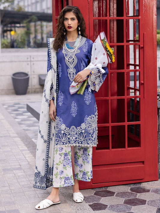 Mahnur | Broadway Luxury Lawn 25 | Tulip by Maria Faisal - Registered Vendor of : Mahnur - type : Ladies Clothes - 100% original wedding dresses