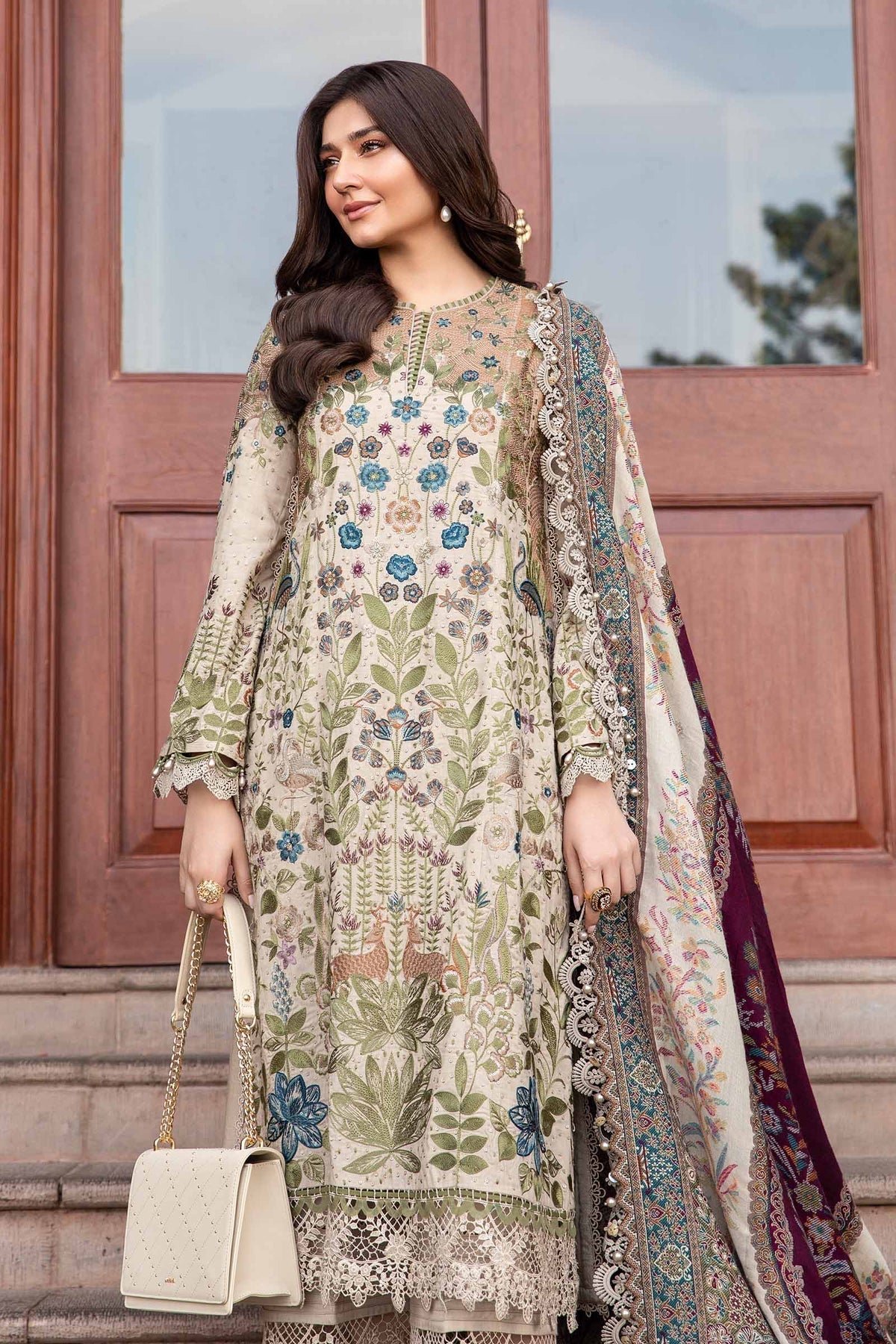 Maria B | Winter Luxe 24 | DL-1211 - Ladies Clothes - Maria Faisal