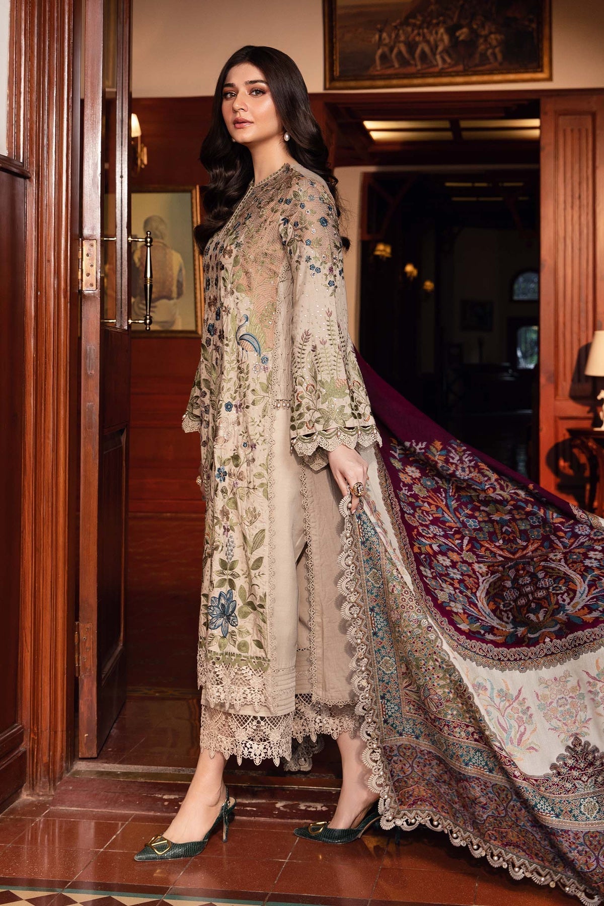 Maria B | Winter Luxe 24 | DL-1211 - Ladies Clothes - Maria Faisal