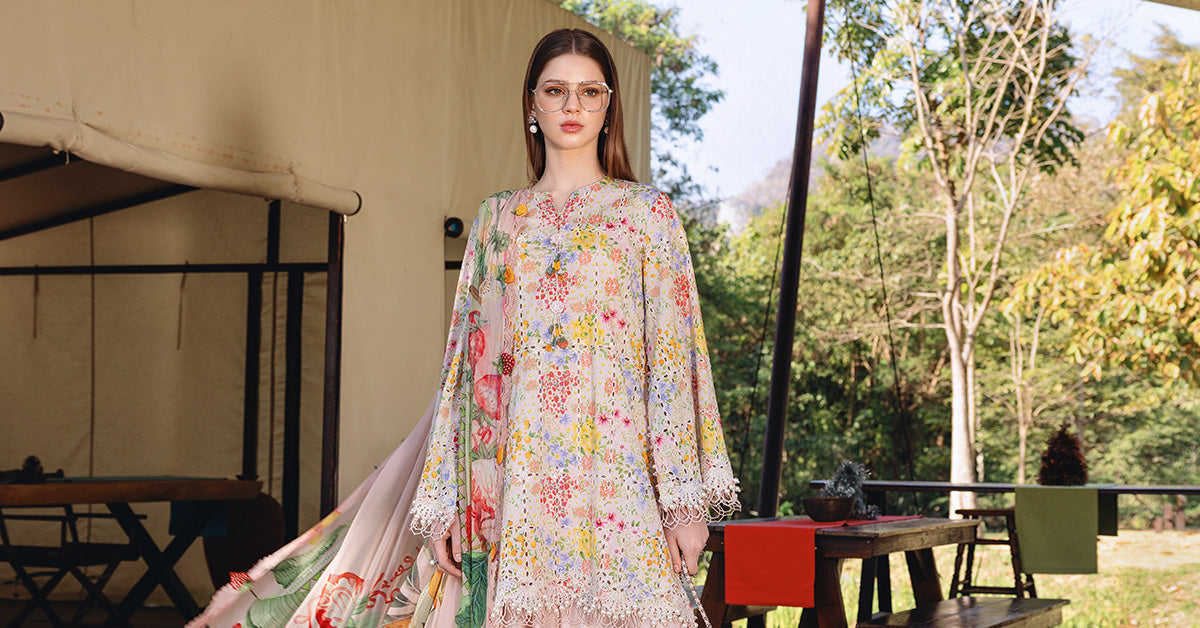 Pink Short Shirt with Shalwar - Maria B | M Prints Eid'26 | MPT-2914-A - Ladies Clothes - Maria Faisal