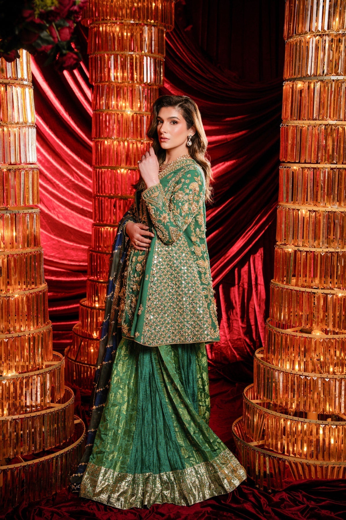 Sable Vogue | Laal Bagh Bridal Collection | SLB-2061 - Bridal Dress - available at Maria Faisal in UK and USA.