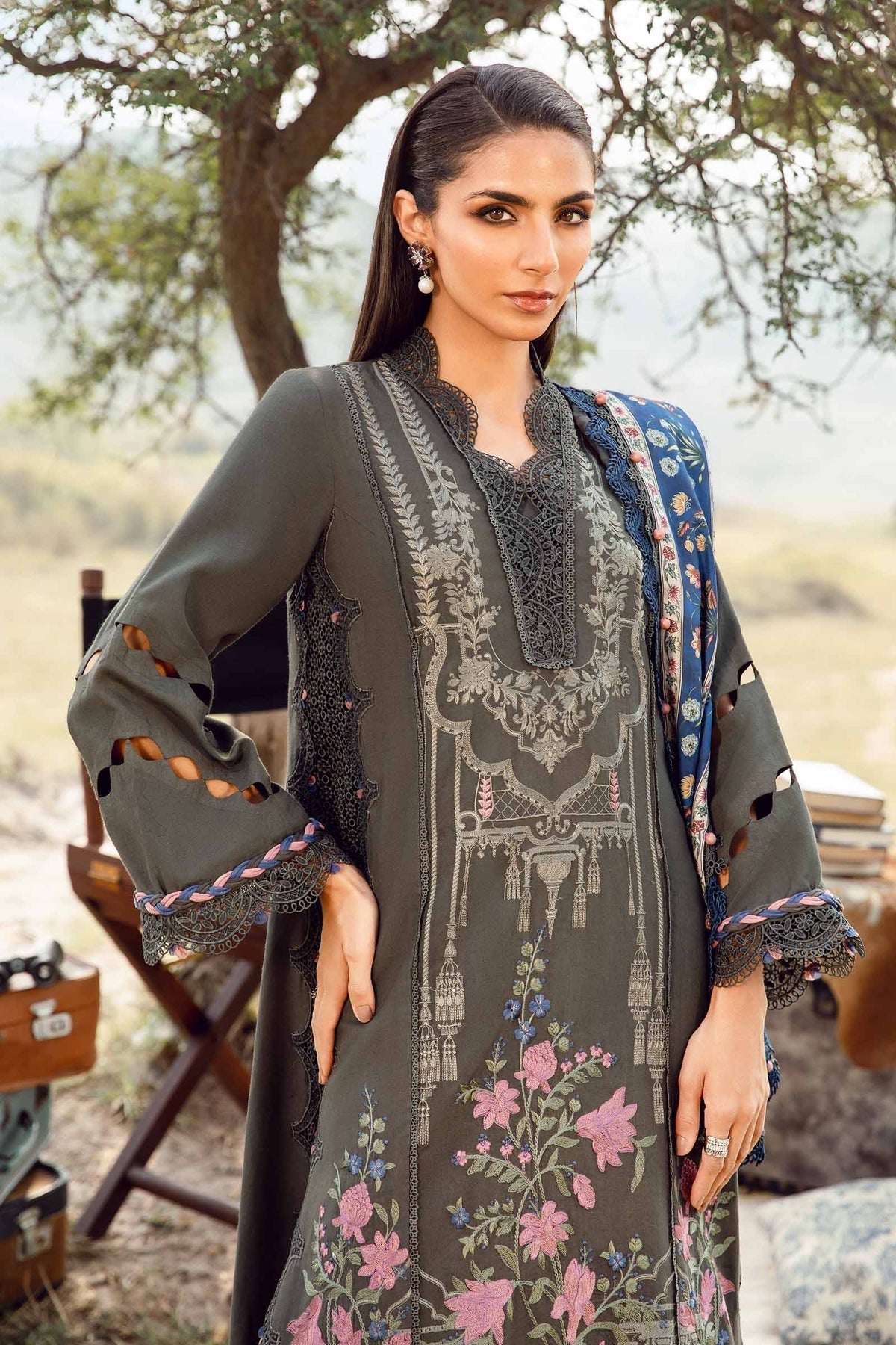 Maria B | M Prints Winter 24 | MPT-2401-A - Ladies Clothes - Maria Faisal