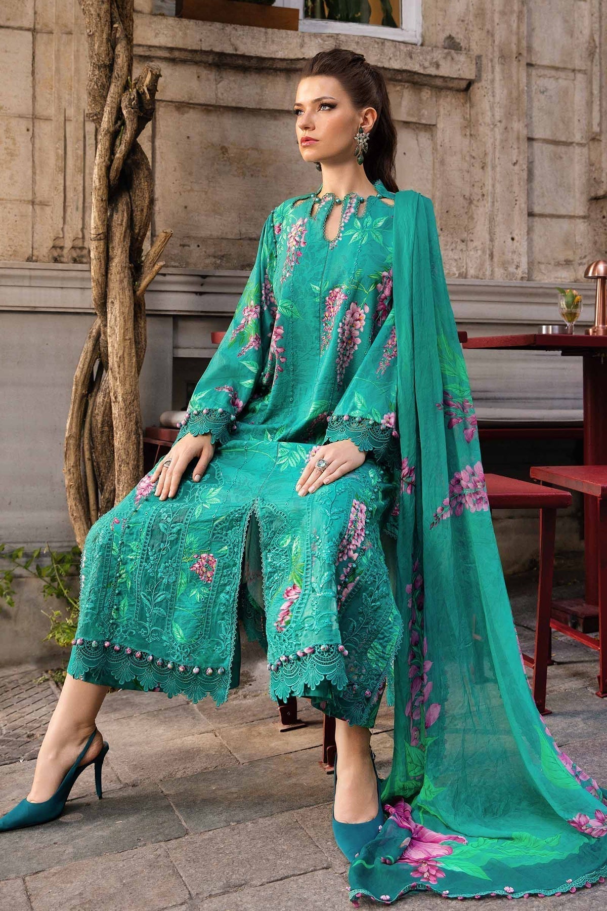 Maria B | M Prints Fall Edit 24 | MPT-2301-A - Ladies Clothes - Maria Faisal
