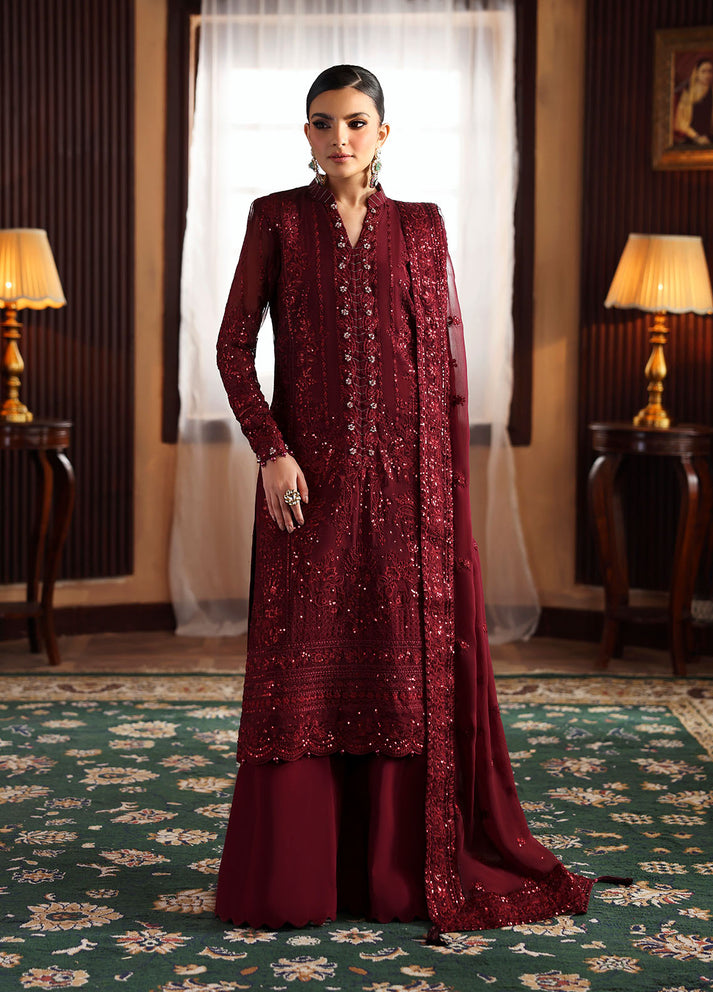Gulaal | I Evayna Embroidered Chiffon | Vezeen - Ladies Clothes - Maria Faisal