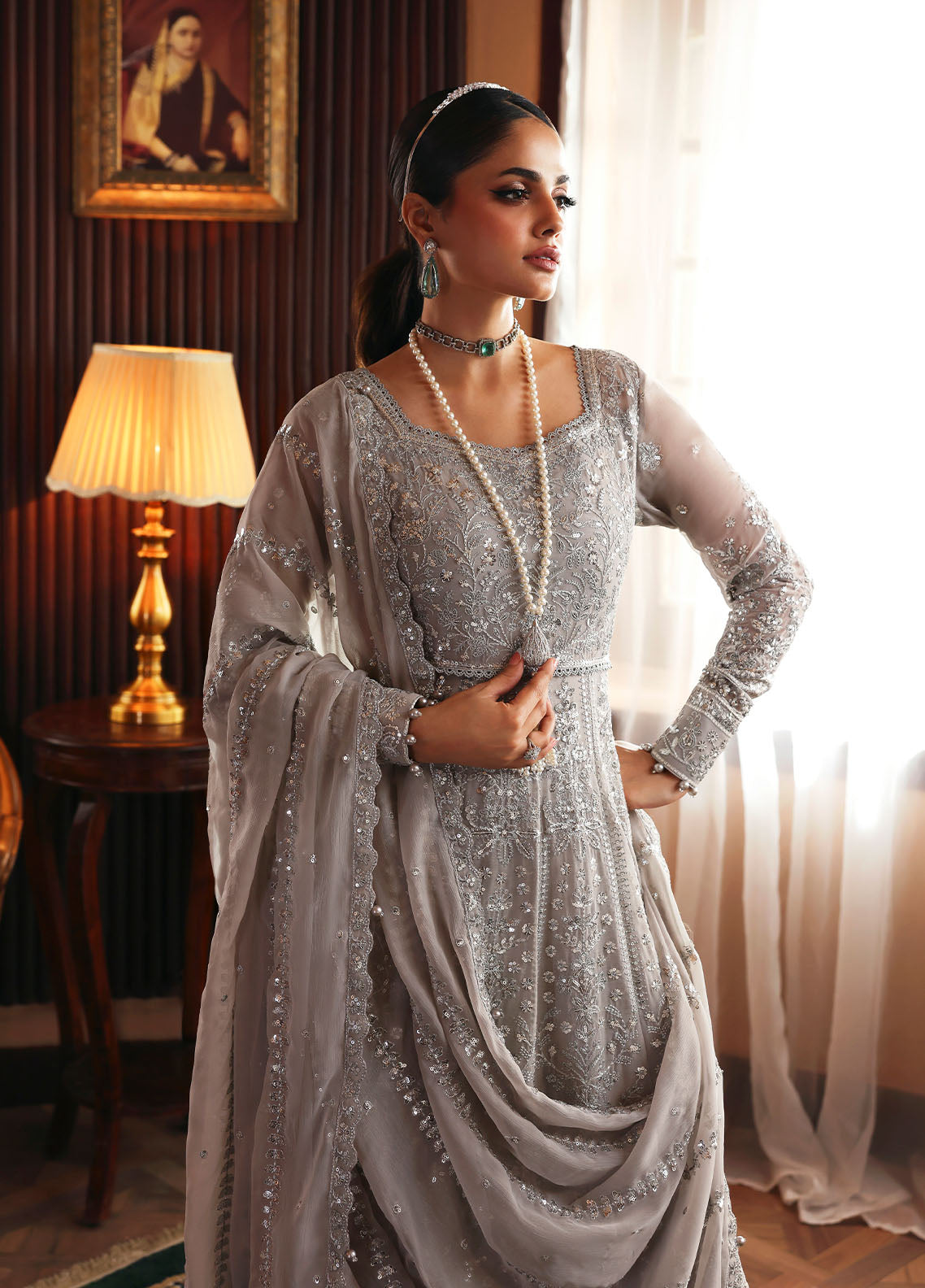 Gulaal | I Evayna Embroidered Chiffon | Sheyza - Ladies Clothes - Maria Faisal