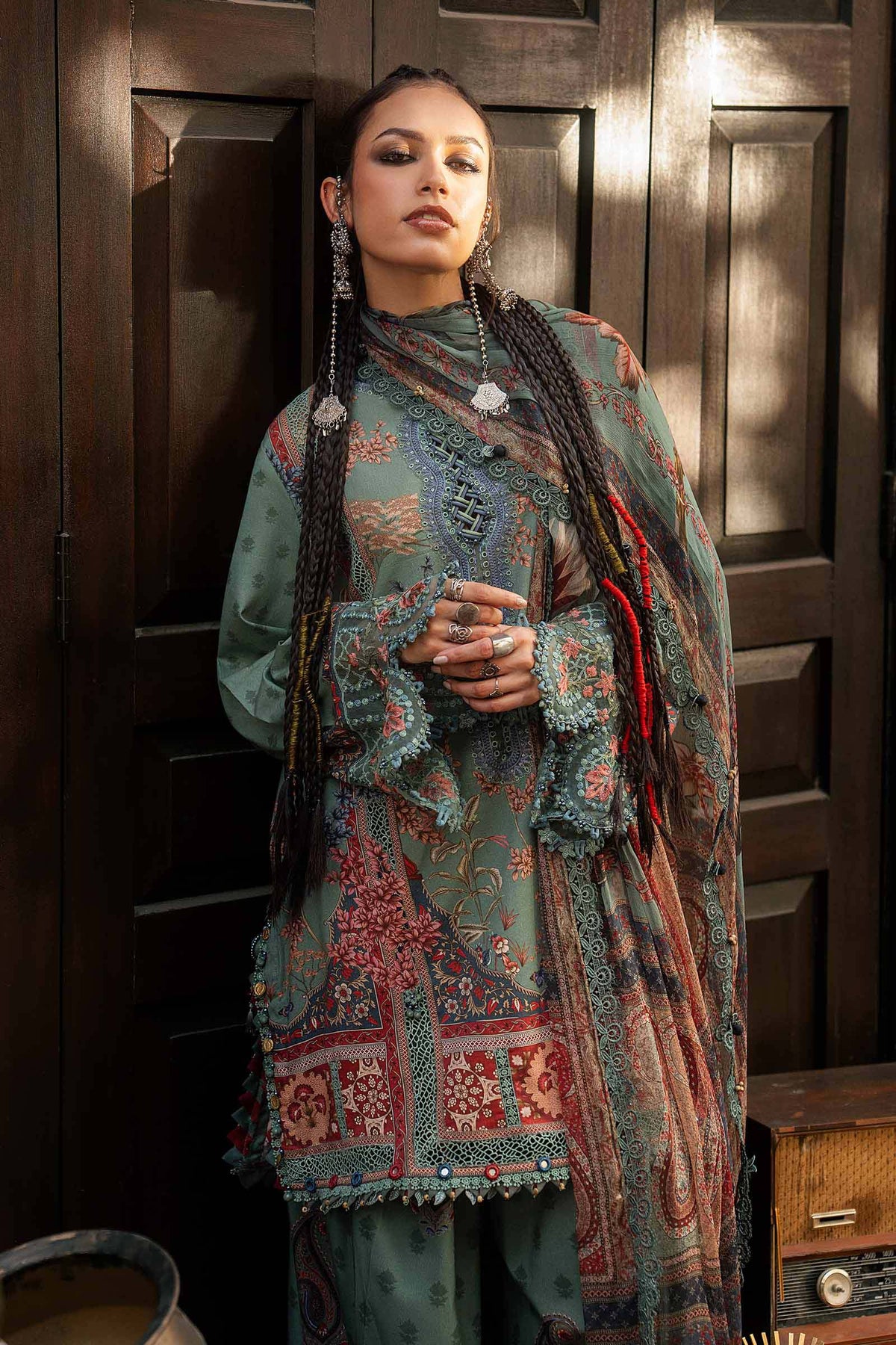 Maria B | M Prints Winter Fall 2026 | MPT-3102-A - Luxury Dress - available at Maria Faisal in UK and USA.