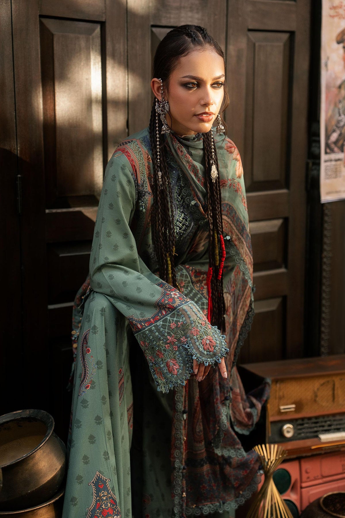 Maria B | M Prints Winter Fall 2026 | MPT-3102-A - Luxury Dress - available at Maria Faisal in UK and USA.