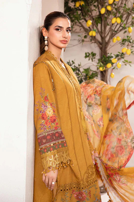 Maria.B | M Print Eid Edit | MPT-2202-A - Designer Dress with Intricate embroidery and embellishments. Shop elegent wedding dress at Maria Faisal.