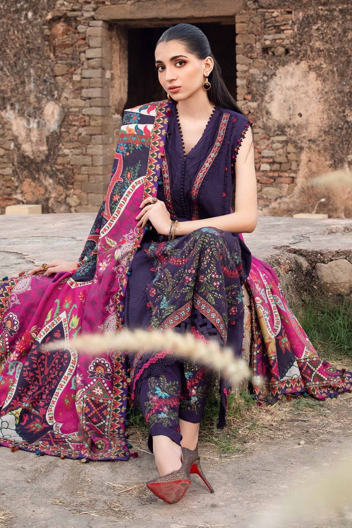 Maria B | M Prints Winter 24 | MPT-2402-A - Ladies Clothes - Maria Faisal