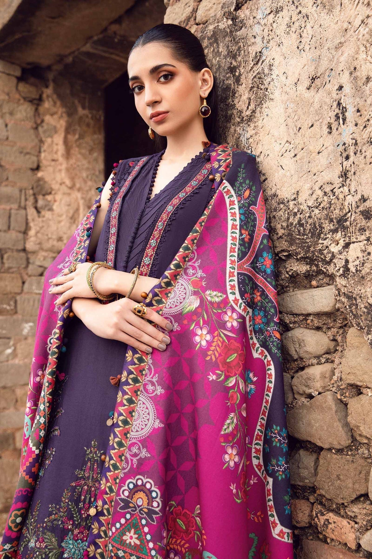 Maria B | M Prints Winter 24 | MPT-2402-A - Ladies Clothes - Maria Faisal
