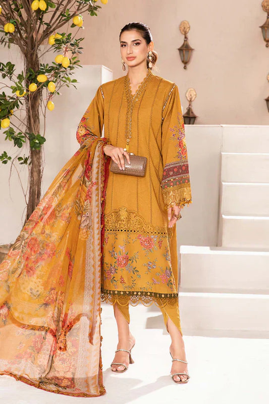 Maria.B | M Print Eid Edit | MPT-2202-A - Designer Dress with Intricate embroidery and embellishments. Shop elegent wedding dress at Maria Faisal.